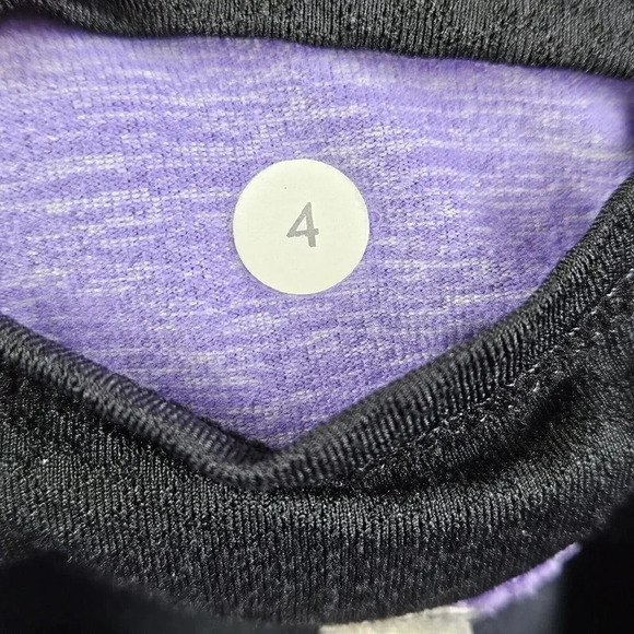 Lululemon Lined Straight Leg Black Pants Lavender Waist Size‎ 4 - Picture 8 of 9